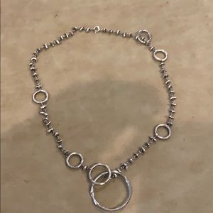 Unique Metal Necklace with circles
